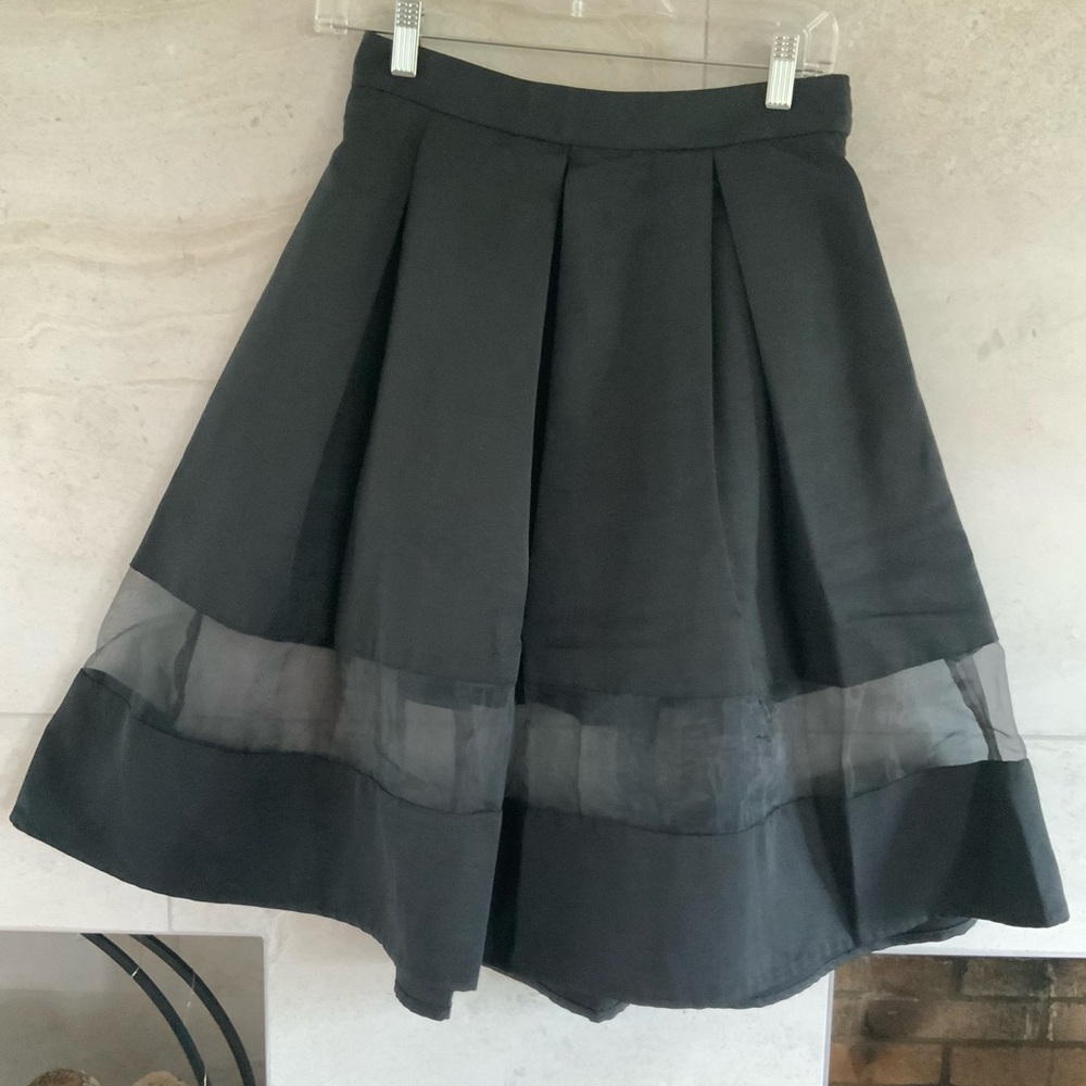 Black Express A Line Skirt